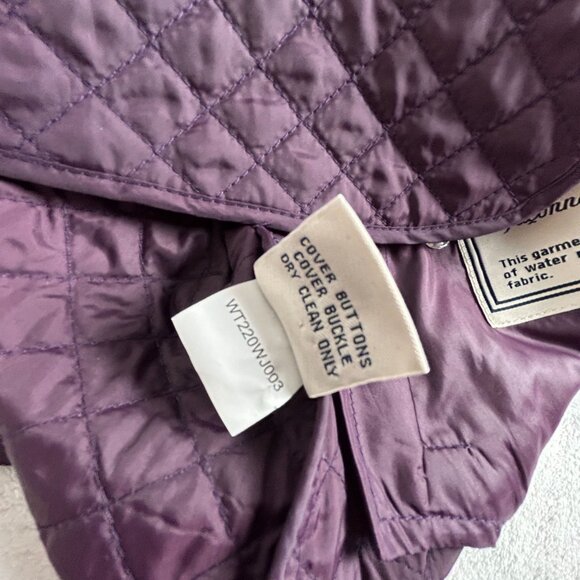Faconnable Womens Quilted Water-Resistant Vest Medium Purple Packable Outdoor - Picture 7 of 10